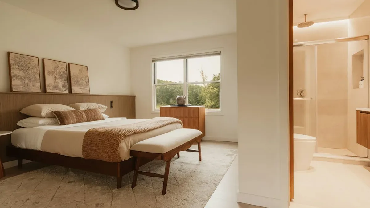 chambre avec salle de bain ouverte — Chambre avec salle de bain ouverte : mode d’emploi